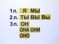 Набор магнитных карточек "Личные местоимения" (фон жёлтый) - fgospostavki.ru - Каменск-Уральский