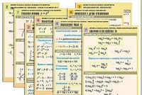 Комплект таблиц по всему курсу "Алгебра и начала анализа" (50 таблиц, А1, полноцветные, ламинированные) - fgospostavki.ru - Каменск-Уральский