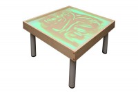 Столик на ножках для рисования песком "Радуга" с подсветкой RGB - fgospostavki.ru - Каменск-Уральский
