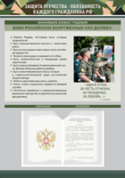 Стенд-уголок "Защита Отечества – обязанность каждого гражданина Российской Федерации" - fgospostavki.ru - Каменск-Уральский