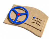 Дидактическая панель с автомобильным рулем - fgospostavki.ru - Каменск-Уральский