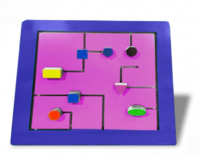 Тактильно-развивающая панель с геометрическими фигурами - fgospostavki.ru - Каменск-Уральский