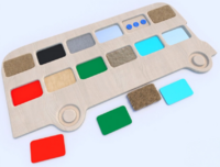 Тактильные разноцветные дощечки «Автобус» - fgospostavki.ru - Каменск-Уральский