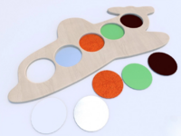 Тактильные разноцветные дощечки «Самолетик» - fgospostavki.ru - Каменск-Уральский