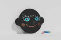 Фигурная грифельная меловая доска на тему эмоций - fgospostavki.ru - Каменск-Уральский