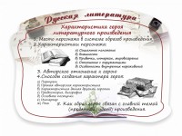 Стенд резной "Характеристика героя литературного произведения" - fgospostavki.ru - Каменск-Уральский