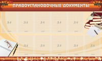 Стенд "ПРАВОУСТАНАВЛИВАЮЩИЕ ДОКУМЕНТЫ" - fgospostavki.ru - Каменск-Уральский
