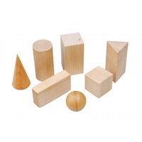 Набор "Тела геометрические" (деревянные) 14штук - fgospostavki.ru - Каменск-Уральский