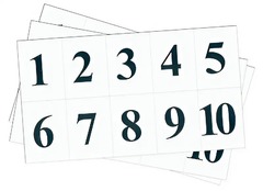 Набор цифр от 1 до 10 (для начальной школы) - fgospostavki.ru - Каменск-Уральский