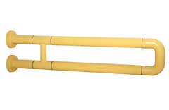 Поручень неоткидной двухопорный с антибактериальным покрытием (желтый) - fgospostavki.ru - Каменск-Уральский