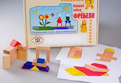 Игровой набор Фребеля "Конструктор деревянный без соединений-2" (Серия "Эксперимент") - fgospostavki.ru - Каменск-Уральский