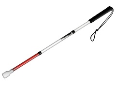 Трость складная графит детская на крючке 85 сантиметров (3 светоотражающих звена) - fgospostavki.ru - Каменск-Уральский