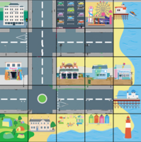 Тематическое поле-маршрутизатор «На берегу моря» для мини-робота Bee-Bot/Blue-Bot - fgospostavki.ru - Каменск-Уральский