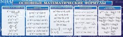 Стенд "Основные математические формулы" - fgospostavki.ru - Каменск-Уральский