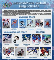 Стенд "Олимпийские зимние виды спорта" - fgospostavki.ru - Каменск-Уральский