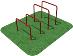 Упоры для отжимания цельносварные, разноуровневые  - fgospostavki.ru - Каменск-Уральский