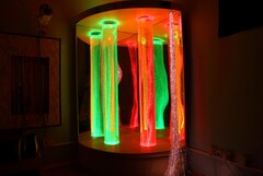 Сенсорный уголок большой с двумя колоннами, двусторонней подсветкой и фибероптическими нитями. VIP класс. - fgospostavki.ru - Каменск-Уральский