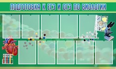 Стенд "Подготовка к ЕГЭ и ОГЭ по биологии" Вариант 2 - fgospostavki.ru - Каменск-Уральский