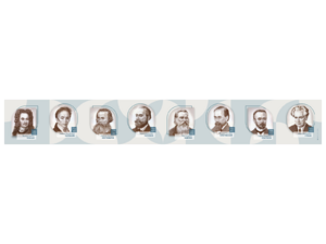 Стенд-лента "Выдающиеся ученые-историки" - fgospostavki.ru - Каменск-Уральский