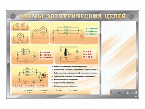 Электрифицированный стенд "Схемы электрических цепей" с маркерными полями - fgospostavki.ru - Каменск-Уральский