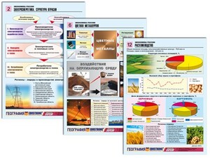 Комплект таблиц по географии "Экономика России" раздаточные (цветные, ламинированные, А4, 16 штук) - fgospostavki.ru - Каменск-Уральский