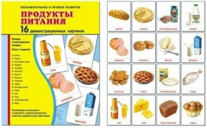 Демонстрационные карточки "Продукты питания" - fgospostavki.ru - Каменск-Уральский