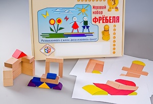 Игровой набор Фребеля "Конструктор деревянный без соединений-2" (Серия "Эксперимент") - fgospostavki.ru - Каменск-Уральский