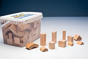 Игровой набор Фребеля "Конструктор" (111 элементов, бук, серия "Красота вокруг нас") - fgospostavki.ru - Каменск-Уральский