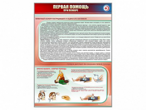 Стенд "Первая помощь при пожаре" - fgospostavki.ru - Каменск-Уральский