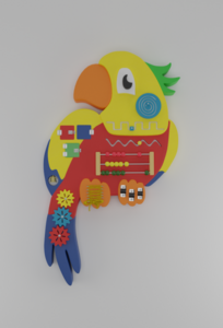 Бизиборд «Разноцветный попугай» - fgospostavki.ru - Каменск-Уральский