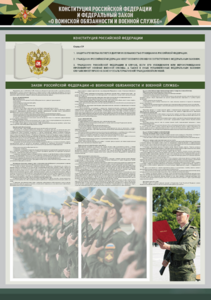 Стенд-уголок "Конституция Российской Федерации и Федеральный закон "О воинской обязанности и военной службе" - fgospostavki.ru - Каменск-Уральский