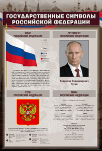 Стенд "Государственные символы Российской Федерации" - fgospostavki.ru - Каменск-Уральский