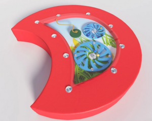 Настенный игровой модуль в виде части гусеницы с весами - fgospostavki.ru - Каменск-Уральский