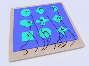 Развивающая панель с геометрическими фигурами - fgospostavki.ru - Каменск-Уральский