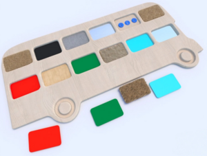 Тактильные разноцветные дощечки «Автобус» - fgospostavki.ru - Каменск-Уральский