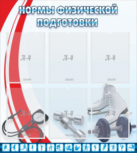 Стенд "Нормы физической подготовки" Вариант 2 - fgospostavki.ru - Каменск-Уральский