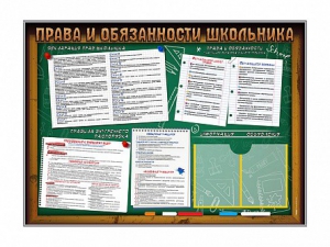 Стенд-уголок "Права и обязанности школьника" - fgospostavki.ru - Каменск-Уральский