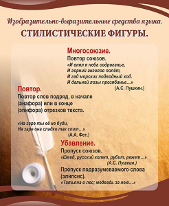 Стенд "Стилистические фигуры" Вариант 1 - fgospostavki.ru - Каменск-Уральский