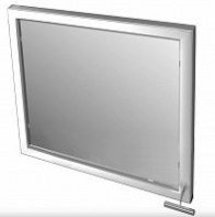 Травмобезопасное поворотное зеркало для инвалидов (квадрат) 680 x 680 миллиметров - fgospostavki.ru - Каменск-Уральский