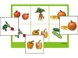 Логопедическое лото "Овощи" (4 планшета, 24 карточки, цветное, ламинированное) - fgospostavki.ru - Каменск-Уральский