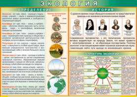 Таблица "Экология. Определения и история" (100х140 сантиметров, винил) - fgospostavki.ru - Каменск-Уральский