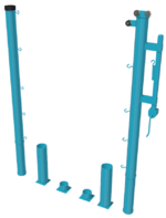 Стойки для большого тенниса с механизмом натяжения со стаканами - fgospostavki.ru - Каменск-Уральский