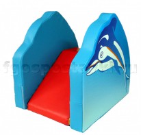 Горка "Дельфин" мини для сухого бассейна - fgospostavki.ru - Каменск-Уральский