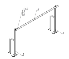 Станок хореографический напольный (1,5 метра, однорядный) - fgospostavki.ru - Каменск-Уральский