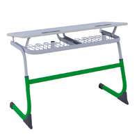 Парта SMARTY двухместная регулируемая по высоте (наклонная столешница) - fgospostavki.ru - Каменск-Уральский