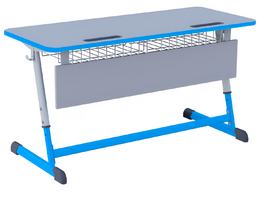 Парта NOMAD двухместная регулируемая по высоте с антивандальной кромкой - fgospostavki.ru - Каменск-Уральский