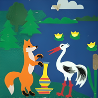 Пособие для слабовидящих детей - Театр-сказка "Лиса и журавль" - fgospostavki.ru - Каменск-Уральский