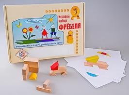 Игровой набор Фребеля "Конструктор деревянный без соединений-1" (Серия "Эксперимент") - fgospostavki.ru - Каменск-Уральский