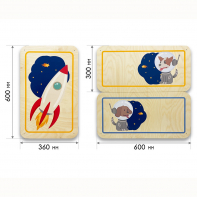 Набор стеновых панелей «Мы в Космосе - Белка и Стрелка» - fgospostavki.ru - Каменск-Уральский