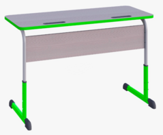 Парта SMARTY KEY двухместная регулируемая по высоте с антивандальной кромкой - fgospostavki.ru - Каменск-Уральский